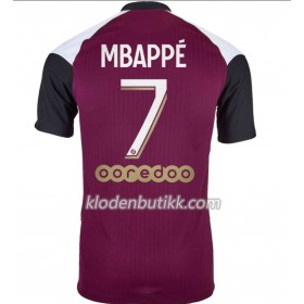 Paris Saint-Germain Kylian Mbappé 7 Tredje Fotballdrakt 2020-2021 Kortermet